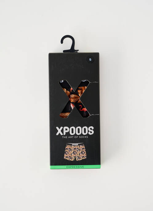 Boxer imprimé fantaisie noir XPOOOS homme