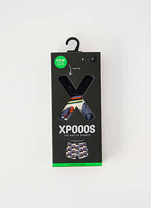 Boxer imprimé fantaisie noir XPOOOS homme