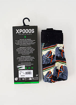 Boxer imprimé fantaisie noir XPOOOS homme