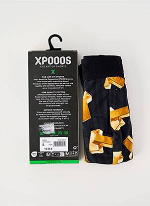 Boxer imprimé fantaisie jaune XPOOOS homme