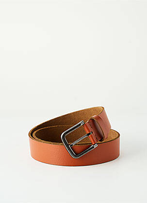 Ceinture coutures renforcées marron LE TEMPS DES CERISES unisexe
