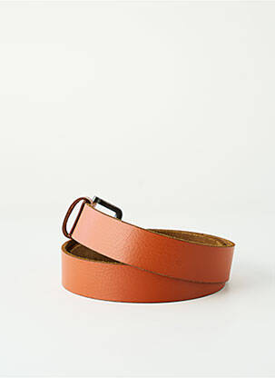 Ceinture coutures renforcées marron LE TEMPS DES CERISES unisexe