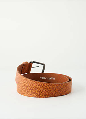 Ceinture effet matière satinée marron TEDDY SMITH unisexe