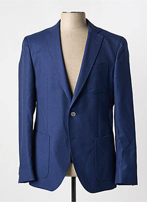 Blazer coupe cintrée bleu HUGO BOSS homme