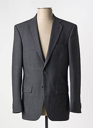 Blazer tissage chiné gris BRUNO SAINT HILAIRE homme