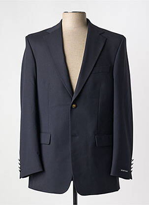 Blazer coupe cintrée bleu BRUNO SAINT HILAIRE homme
