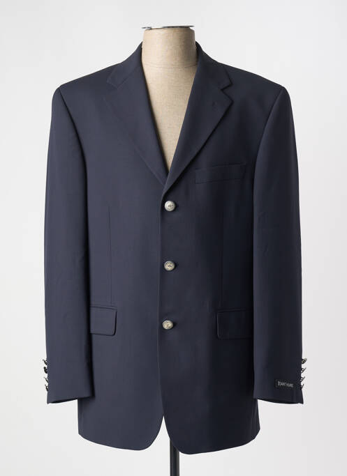 Blazer coupe cintrée bleu BRUNO SAINT HILAIRE homme