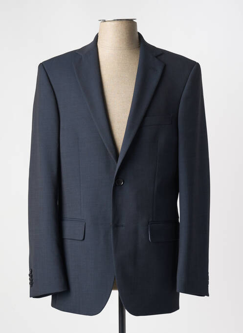 Blazer coupe cintrée bleu BRUNO SAINT HILAIRE homme