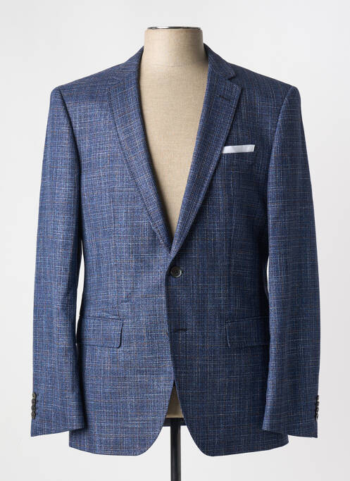 Blazer tissage chiné bleu HUGO BOSS homme