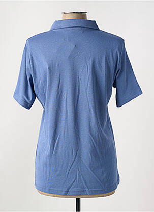 Polo stretch manches courtes bleu GRIFFON femme