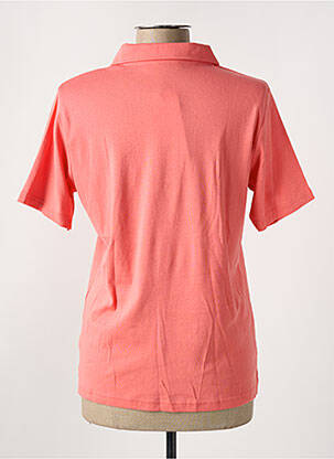 Polo stretch manches courtes orange GRIFFON femme