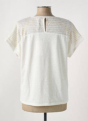 T-shirt stretch manches courtes beige MERI & ESCA femme