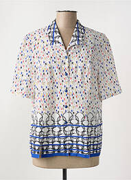 Chemisier manches courtes manches courtes bleu GUY DUBOUIS femme