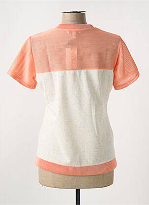 T-shirt col v manches courtes orange MERI & ESCA femme