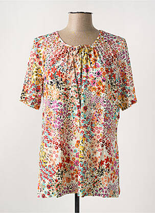 T-shirt stretch manches courtes rouge GRIFFON femme