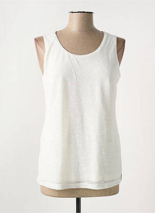 Débardeur stretch sans manche beige MERI & ESCA femme