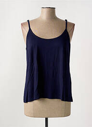 Top tissage jersey fines bretelles bleu MERI & ESCA femme