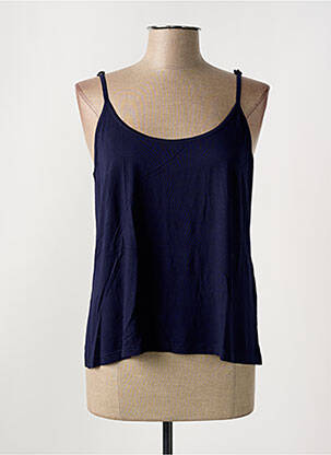 Top tissage jersey fines bretelles bleu MERI & ESCA femme