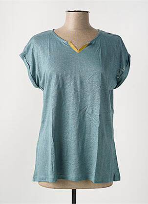 T-shirt bleu I.ODENA femme