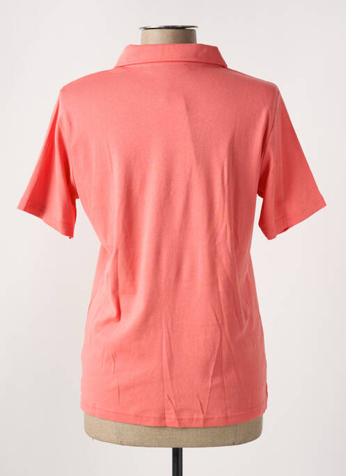 Polo stretch manches courtes orange GRIFFON femme