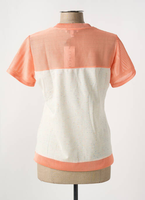 T-shirt col v manches courtes orange MERI & ESCA femme