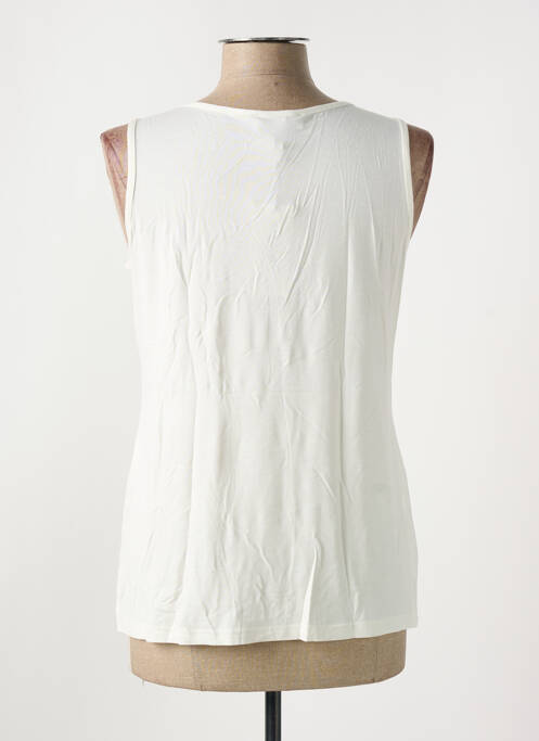 Débardeur stretch sans manche beige MERI & ESCA femme