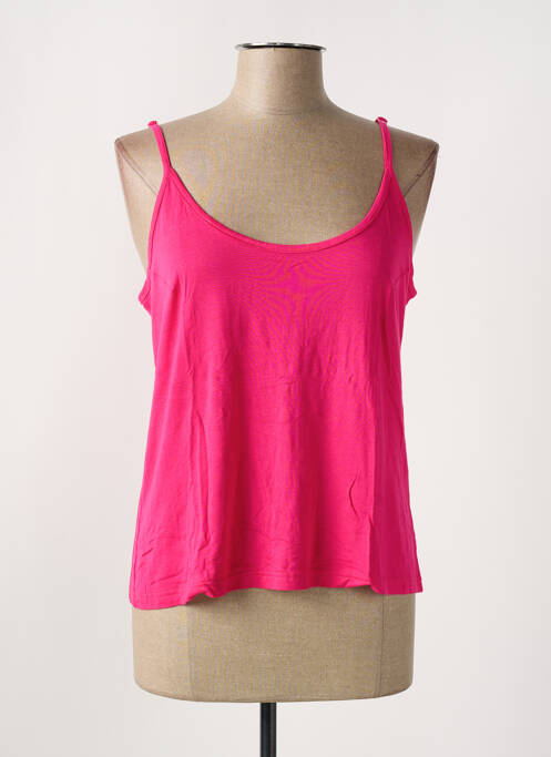 Top tissage jersey fines bretelles rose MERI & ESCA femme