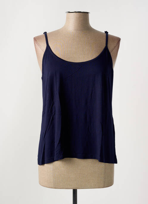 Top tissage jersey fines bretelles bleu MERI & ESCA femme