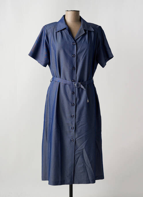 Robe mi-longue bleu GRIFFON femme