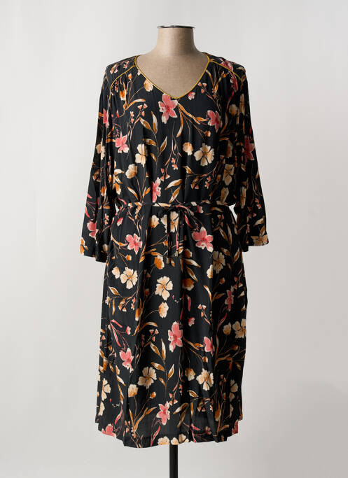 Robe mi-longue noir GRIFFON femme