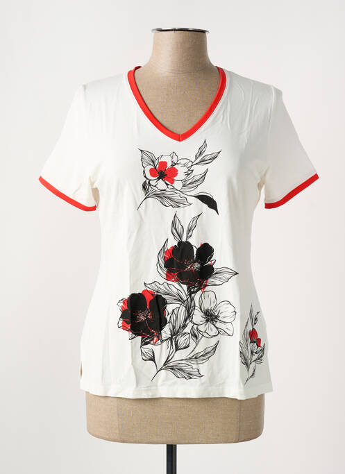 T-shirt beige GUY DUBOUIS femme