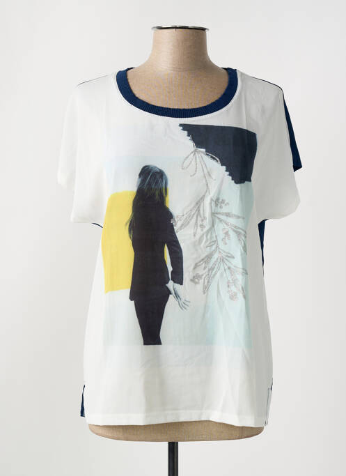 T-shirt bleu GUY DUBOUIS femme