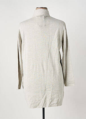 Gilet manches longues col rond gris I.ODENA femme