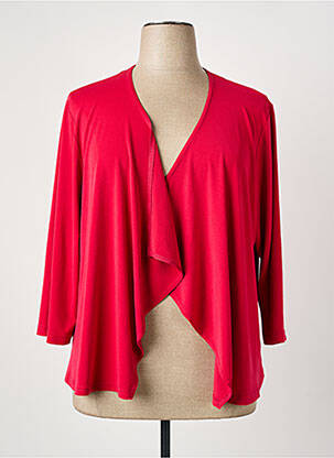 Veste casual coupe droite rouge GUY DUBOUIS femme