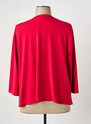 Veste casual coupe droite rouge GUY DUBOUIS femme