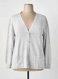 Gilet manches longues coupe cintrée gris GRIFFON femme