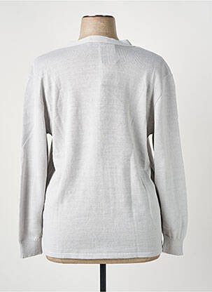 Gilet manches longues coupe cintrée gris GRIFFON femme