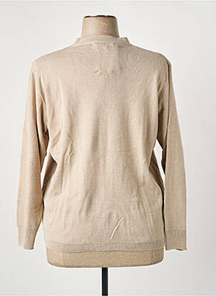 Gilet manches longues coupe cintrée beige I.ODENA femme