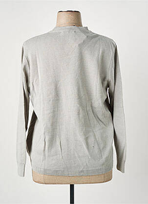 Gilet manches longues coupe cintrée gris I.ODENA femme