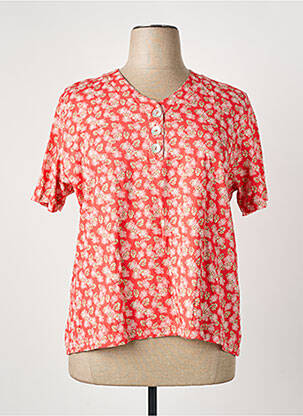 T-shirt stretch manches courtes rouge GRIFFON femme