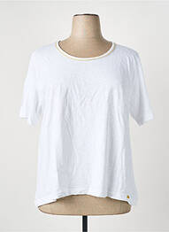 T-shirt coupe droite manches courtes blanc GRIFFON femme
