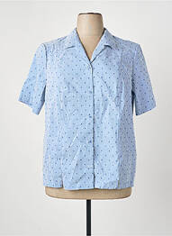 Chemisier manches courtes manches courtes bleu GUY DUBOUIS femme