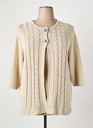 Gilet manches longues beige I.ODENA femme