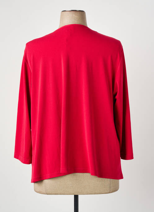 Veste casual coupe droite rouge GUY DUBOUIS femme