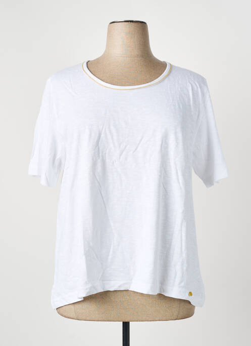 T-shirt coupe droite manches courtes blanc GRIFFON femme