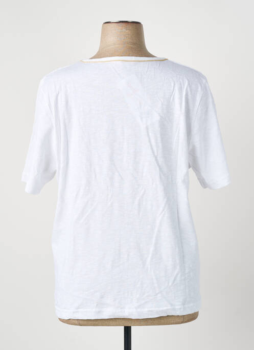 T-shirt coupe droite manches courtes blanc GRIFFON femme