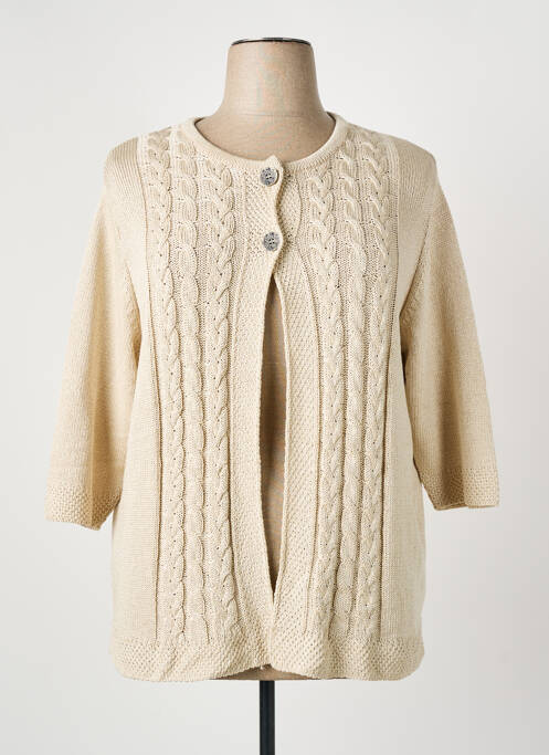 Gilet manches longues beige I.ODENA femme