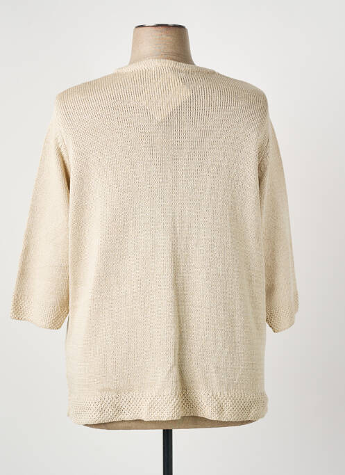 Gilet manches longues beige I.ODENA femme