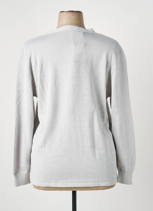 Gilet manches longues gris GRIFFON femme