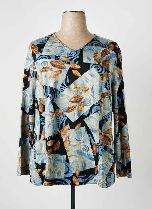 T-shirt bleu GUY DUBOUIS femme